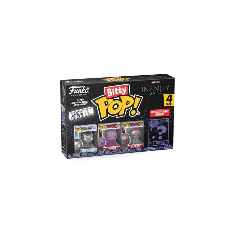 Marvel pack 4 figurines Bitty POP! Vinyl Iron Man 2,5 cm | 0889698715058