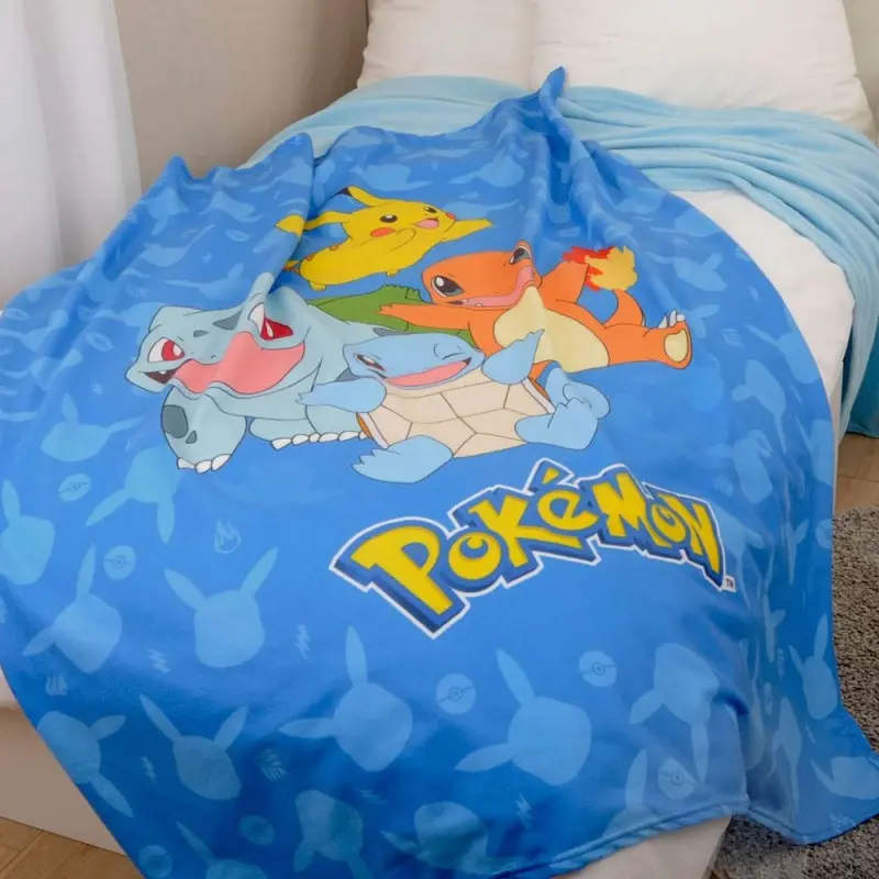 Pokemon couverture polaire Starter Pokemon 130 x 160 cm | 4006891976833