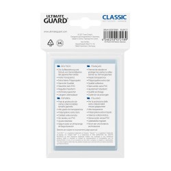 Ultimate Guard 100 pochettes Classic Soft Sleeves format japonais Transparent