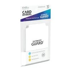 Ultimate Guard 10 intercalaires pour cartes Card Dividers taille standard Blanc | 4260250072240