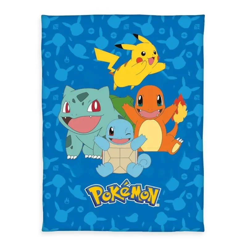 Pokemon couverture polaire Starter Pokemon 130 x 160 cm | 4006891976833