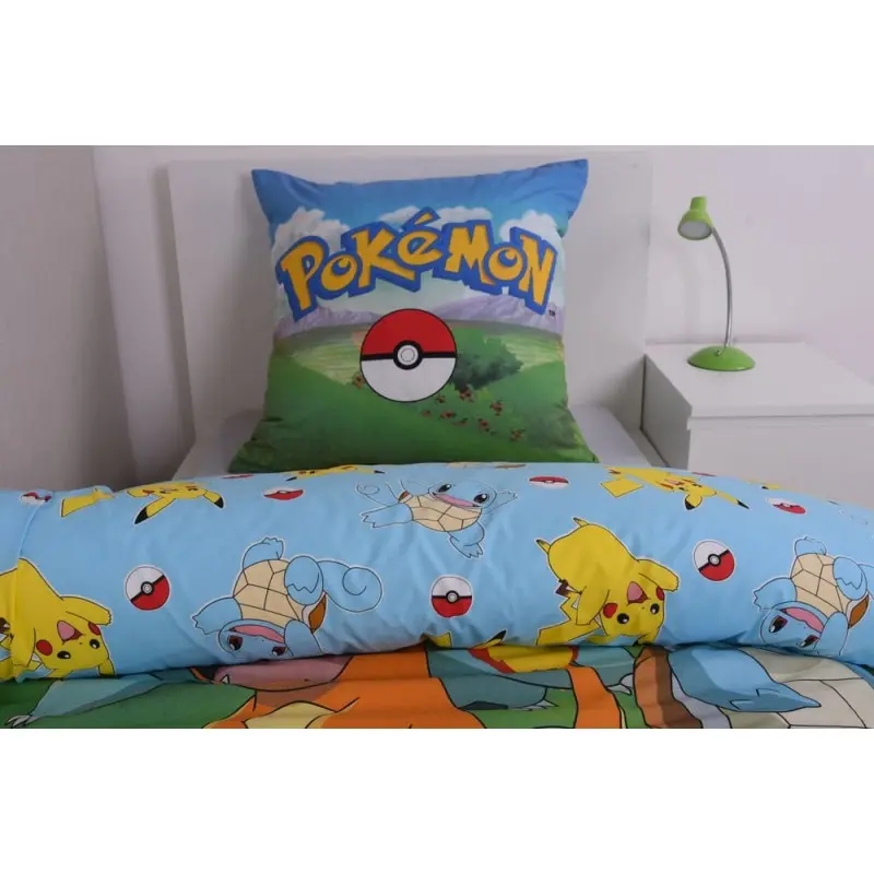 Pokemon parure de lit Group A 135 x 200 cm / 80 x 80 cm | 4006891983275