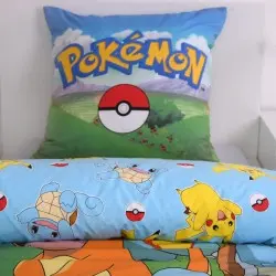 Pokemon parure de lit Group A 135 x 200 cm / 80 x 80 cm | 4006891983275