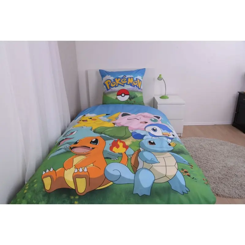 Pokemon parure de lit Group A 135 x 200 cm / 80 x 80 cm | 4006891983275