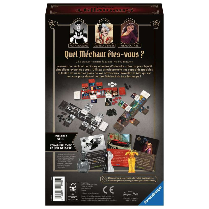 jeu : Disney Villainous - Extension 3 - Cruellement infects
éditeur : Ravensburger
version française