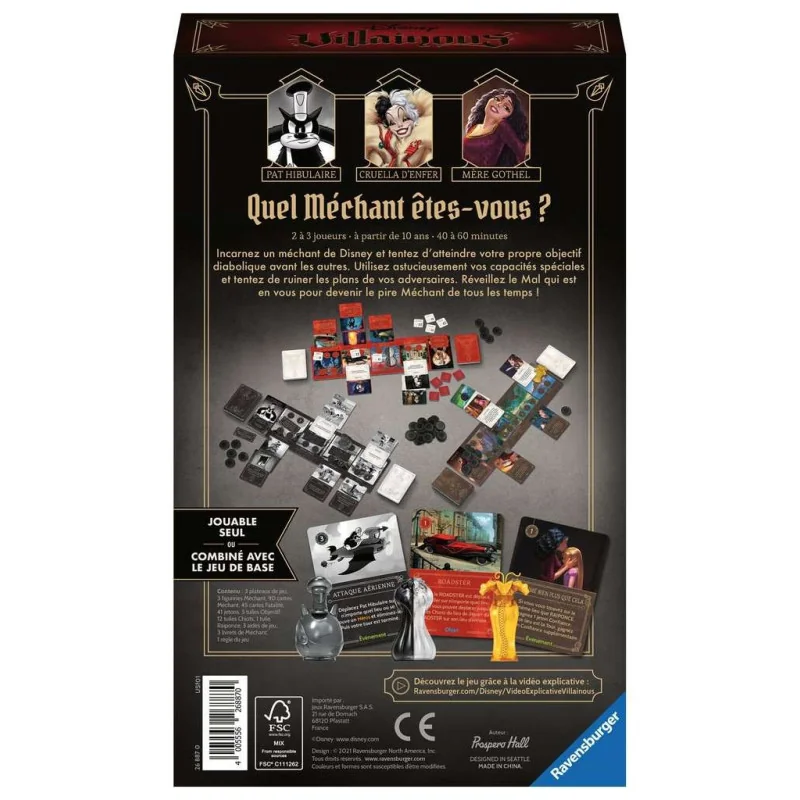 Spel: Disney Villainous - Uitbreiding 3 - Cruelly Foul
Uitgever: Ravensburger
Engelse versie