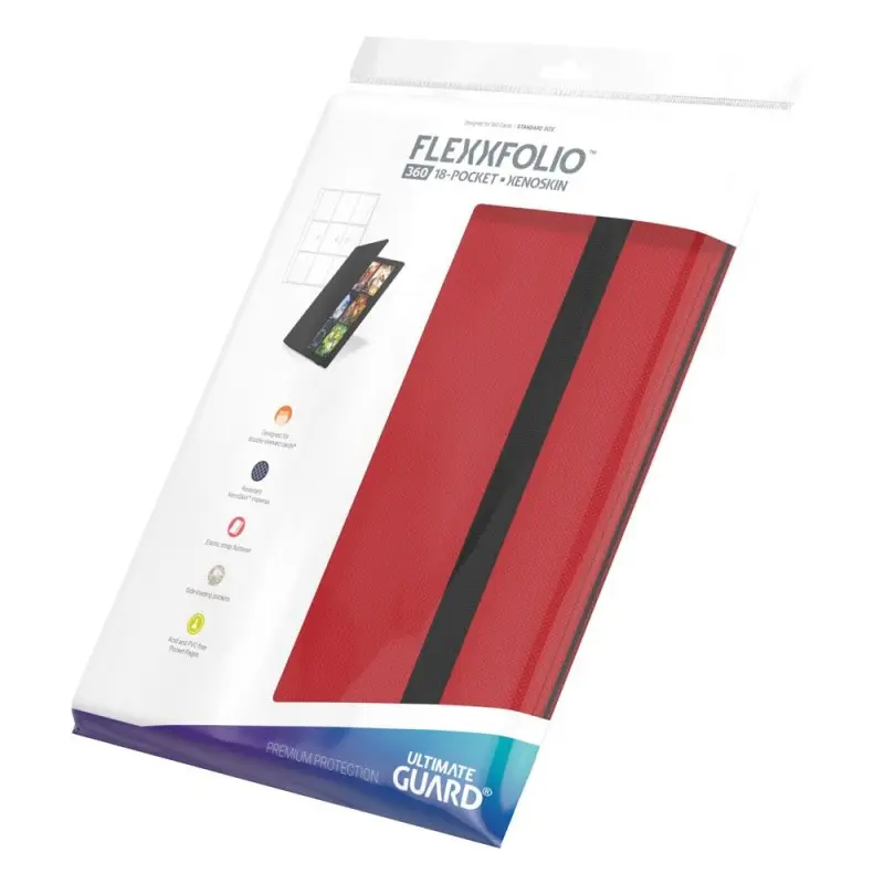 Ultimate Guard Flexxfolio 360 - 18-Pocket XenoSkin Rouge | 4260250074497