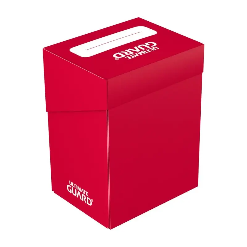 Ultimate Guard boîte pour cartes Deck Case 80+ taille standard Rouge | 4260250075036