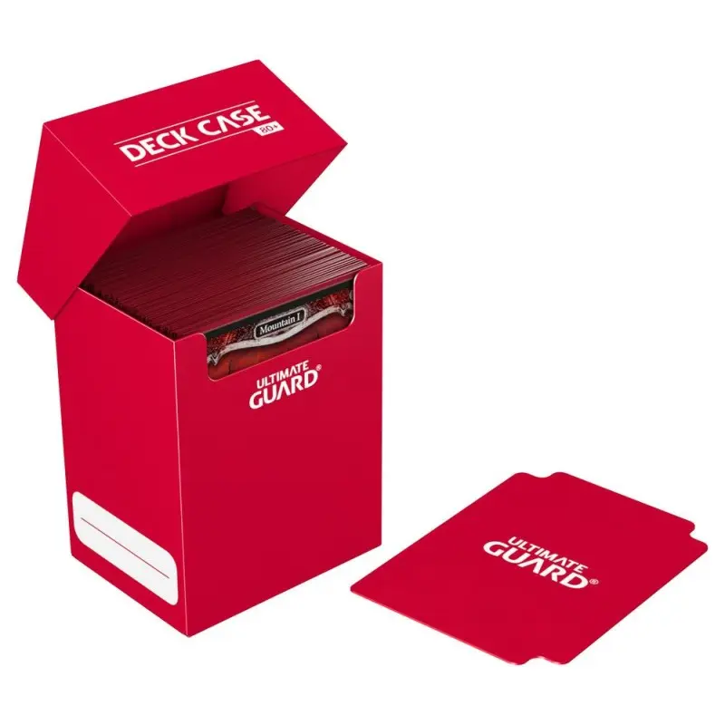 Ultimate Guard boîte pour cartes Deck Case 80+ taille standard Rouge | 4260250075036