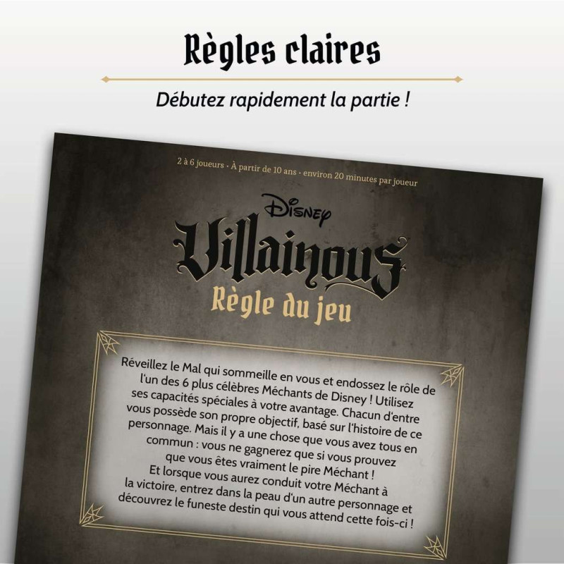 jeu : Disney Villainous
éditeur : Ravensburger
version française