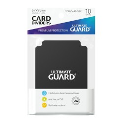 Ultimate Guard 10 intercalaires pour cartes Card Dividers taille standard Noir