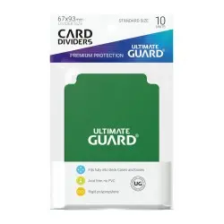 Ultimate Guard 10 intercalaires pour cartes Card Dividers taille standard Vert | 4260250077344