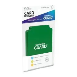 Ultimate Guard 10 intercalaires pour cartes Card Dividers taille standard Vert | 4260250077344