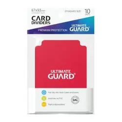 Ultimate Guard 10 intercalaires pour cartes Card Dividers taille standard Rouge | 4260250077351