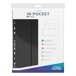 Ultimate Guard 18-Pocket Pages Side-Loading Noir (10)