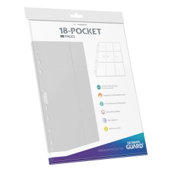 Ultimate Guard 18-Pocket Pages Side-Loading Blanc (10)