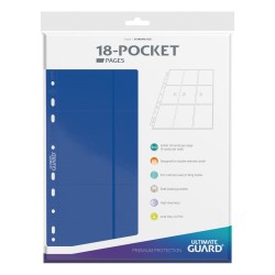 Ultimate Guard 18-Pocket Pages Side-Loading Bleu (10)