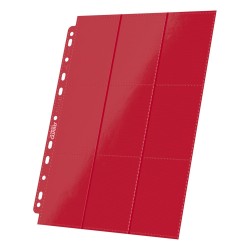 Ultimate Guard 18-Pocket Pages Side-Loading Rouge (10)
