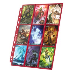 Ultimate Guard 18-Pocket Pages Side-Loading Rouge (10)