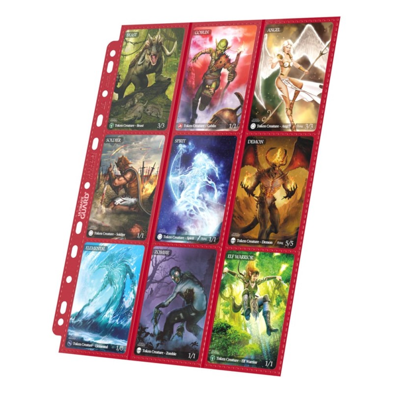 Ultimate Guard 18-Pocket Pages Side-Loading Rouge (10)