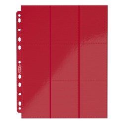 Ultimate Guard 18-Pocket Pages Side-Loading Rouge (10)