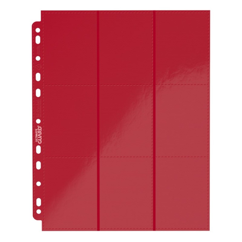 Ultimate Guard 18-Pocket Pages Side-Loading Rouge (10)