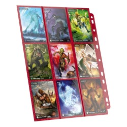 Ultimate Guard 18-Pocket Pages Side-Loading Rouge (10)