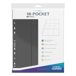 Ultimate Guard 18-Pocket Pages Side-Loading Gris (10)