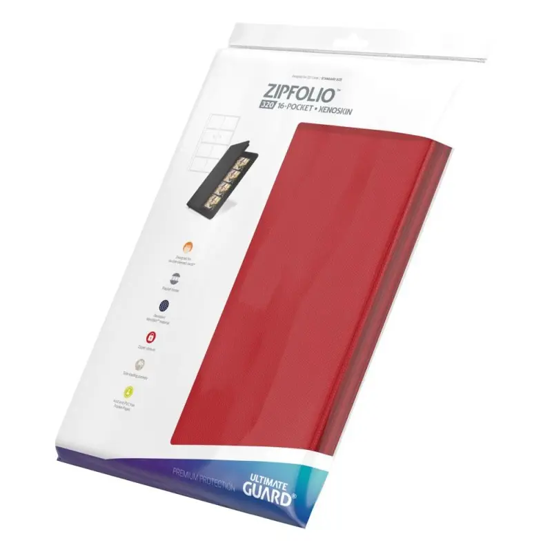 Ultimate Guard Zipfolio 320 - 16-Pocket XenoSkin Rouge | 4260250078679