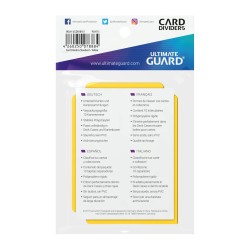 Ultimate Guard 10 intercalaires pour cartes Card Dividers taille standard Jaune