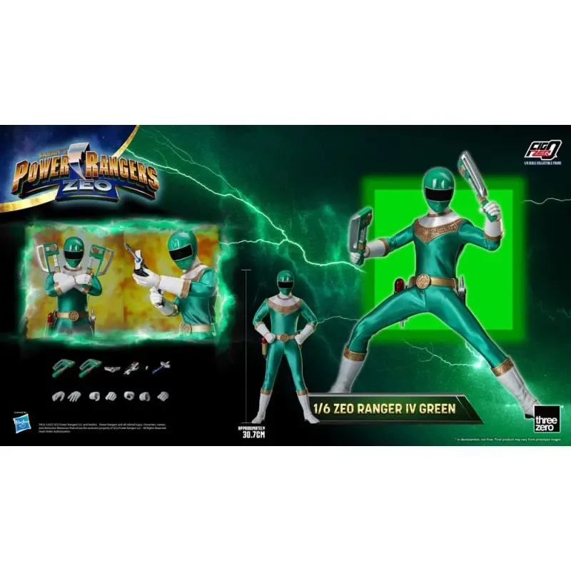 Power Rangers Zeo figurine FigZero 1/6 Ranger IV Green 30 cm | 4895250810402