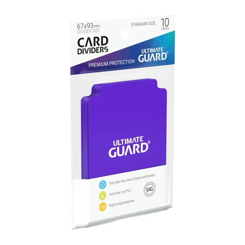 Ultimate Guard 10 intercalaires pour cartes Card Dividers taille standard Violet | 4260250078914