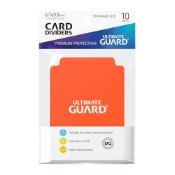 Ultimate Guard 10 intercalaires pour cartes Card Dividers taille standard Orange