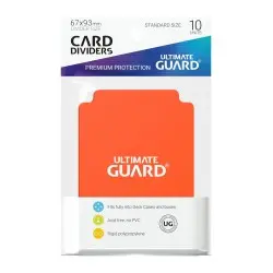 Ultimate Guard 10 intercalaires pour cartes Card Dividers taille standard Orange | 4260250078921