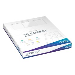 Ultimate Guard 18-Pocket Pages Side-Loading Blanc (50)