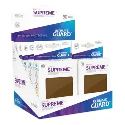 Ultimate Guard 80 pochettes Supreme UX Sleeves taille standard Marron Mat | 4056133003339