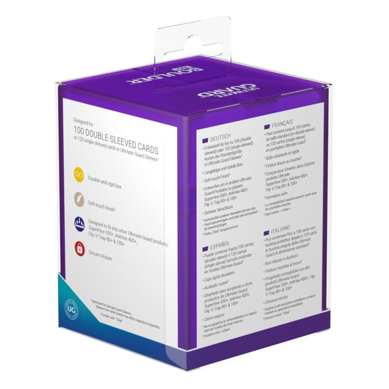 produit : Boulder Deck Case 100+ taille standard Amethyst
marque : Ultimate Guard