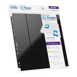 Ultimate Guard 24-Pocket QuadRow Pages Side-Loading Noir (10) | 4056133009171