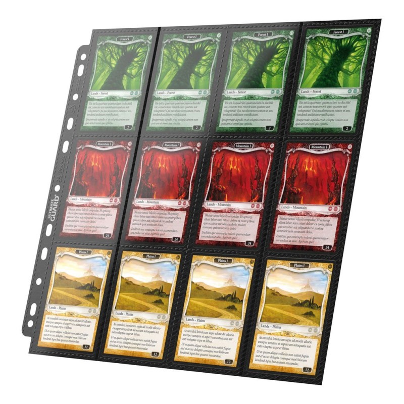 Ultimate Guard 24-Pocket QuadRow Pages Side-Loading Noir (10)