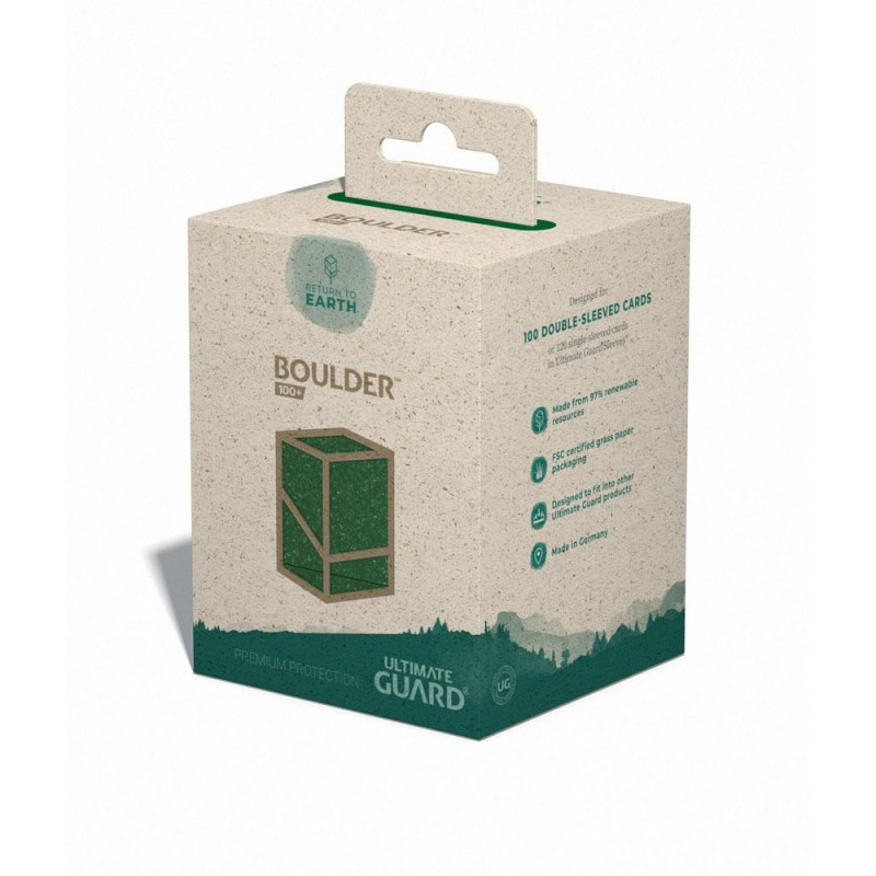 Product: Return To Earth Boulder Deck Case 100+ Standard Size Green
Brand: Ultimate Guard
