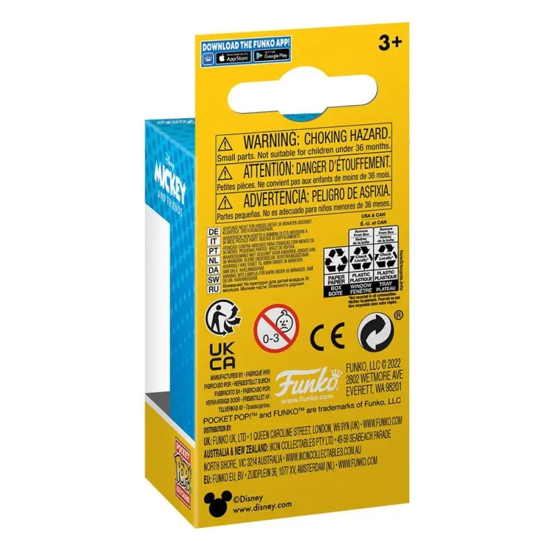 Disney présentoir porte-clés Pocket POP! Vinyl Mickey 4 cm (12) | 0889698596299