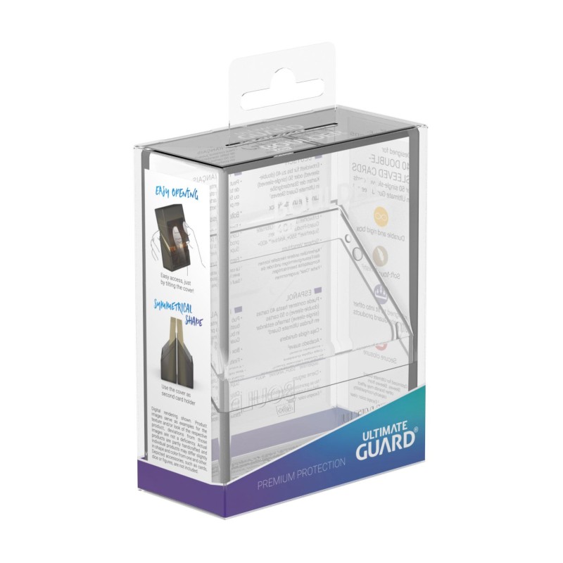 Ultimate Guard Boulder Deck Case 40+ taille standard Transparent