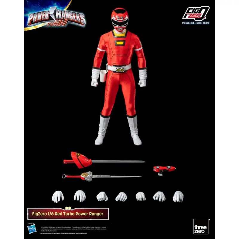 Power Rangers Turbo figurine FigZero 1/6 Red Turbo Power Ranger 30 cm  | 4895250815216