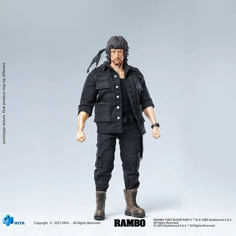 Rambo figurine 1/12 Exquisite Super Series First Blood II John Rambo 16 cm | 6957534202681
