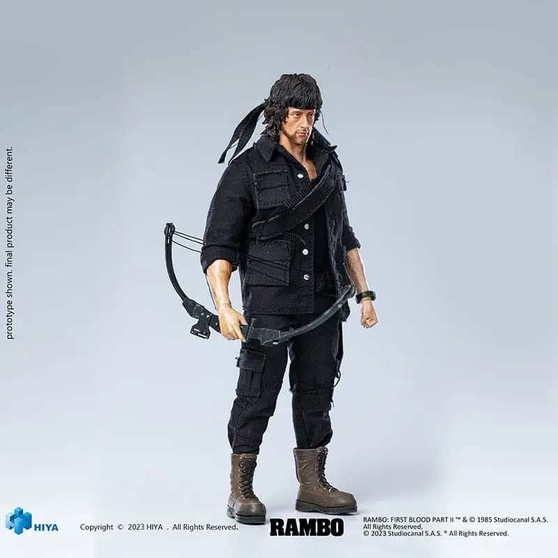 Rambo figurine 1/12 Exquisite Super Series First Blood II John Rambo 16 cm | 6957534202681