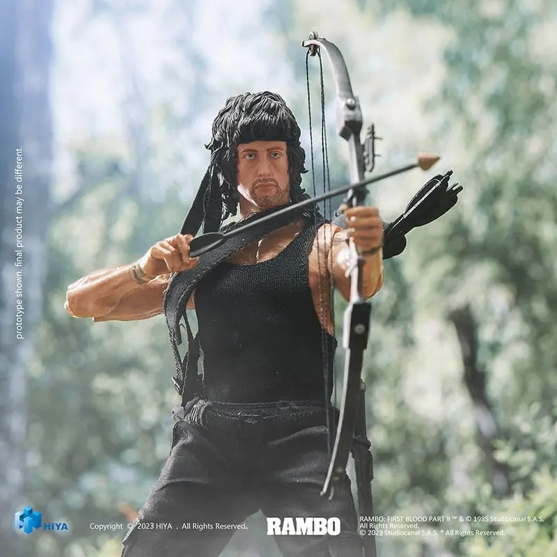 Rambo figurine 1/12 Exquisite Super Series First Blood II John Rambo 16 cm | 6957534202681