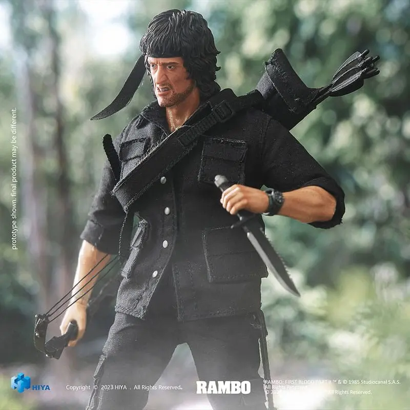 Rambo figurine 1/12 Exquisite Super Series First Blood II John Rambo 16 cm | 6957534202681