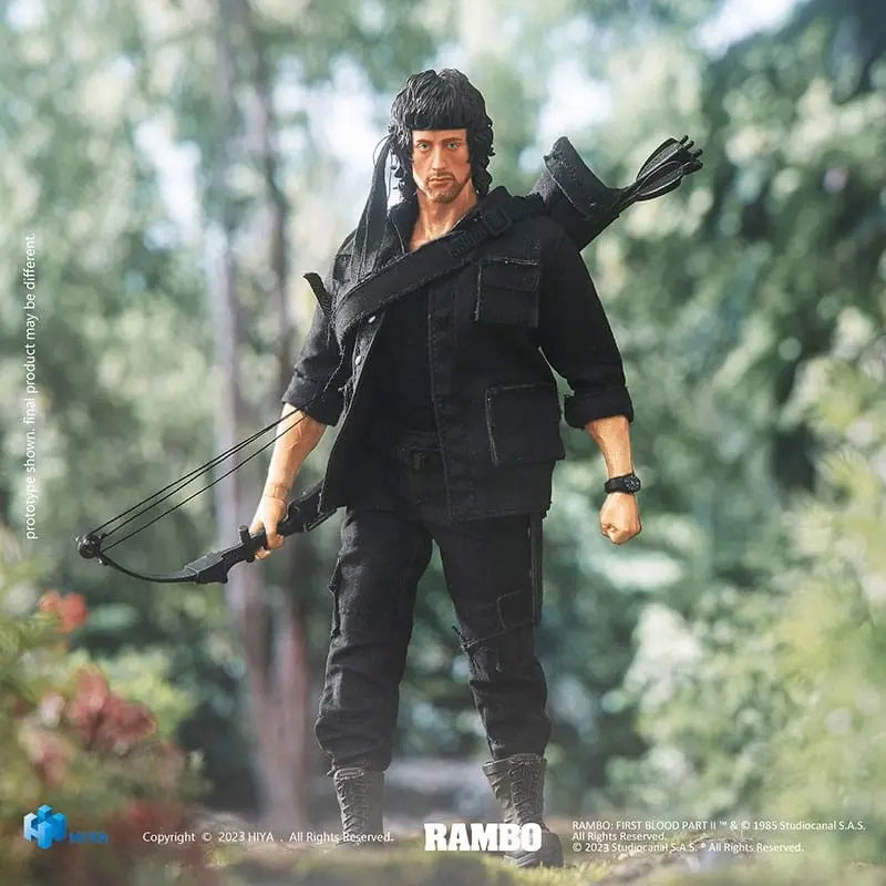 Rambo figurine 1/12 Exquisite Super Series First Blood II John Rambo 16 cm | 6957534202681