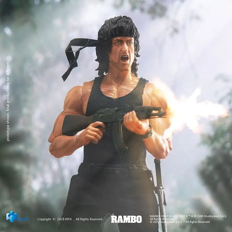 Rambo figurine 1/12 Exquisite Super Series First Blood II John Rambo 16 cm | 6957534202681