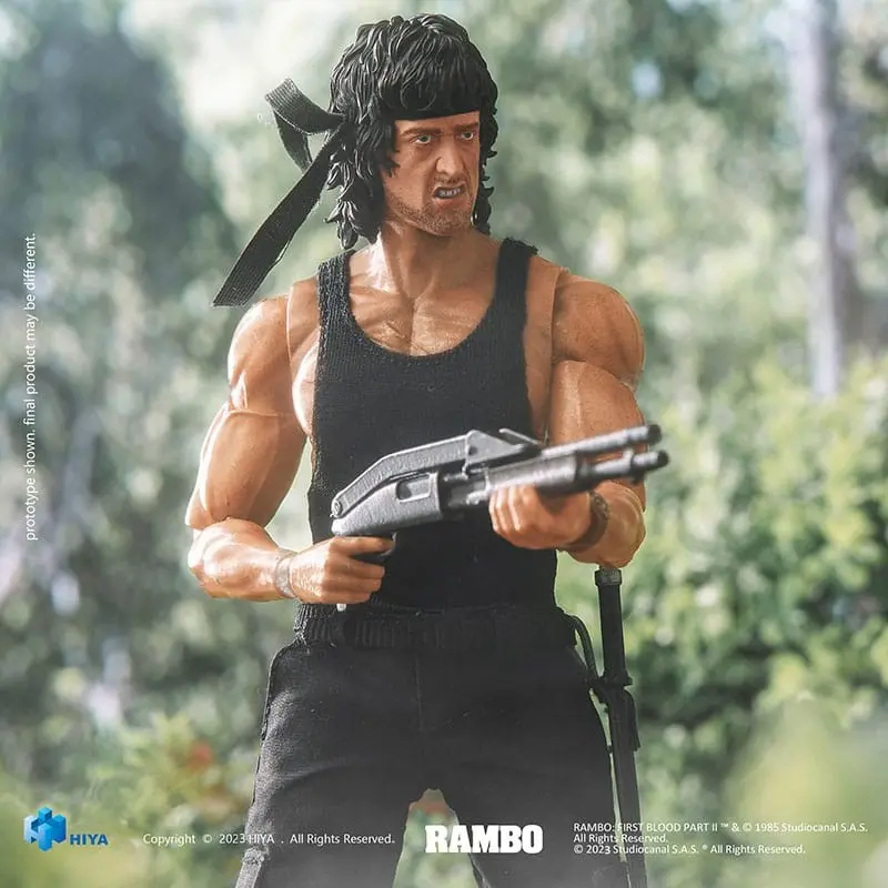 Rambo figurine 1/12 Exquisite Super Series First Blood II John Rambo 16 cm | 6957534202681